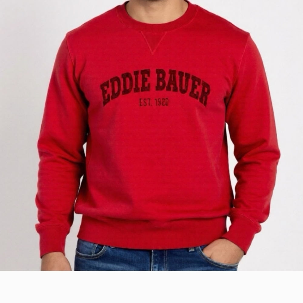 Eddie Bauer Men's Red Sweater